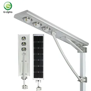 Migliore qualità impermeabile Ip65 Cob 50w 100w 150w 200w integrato tutto In un lampione a Led a progetto solare