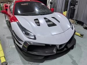 Challenge Evo <span class=keywords><strong>para</strong></span> Ferrari 488 Challenge Evo fibra de carbono seca barra delantera envolvente grande barra trasera - Product Image 4