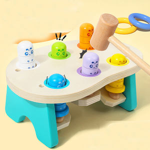 Juego de golpe de <span class=keywords><strong>martillo</strong></span> de madera Juguetes educativos tempranos de madera Juego divertido de madera Whack-a-mole - Product Image 1