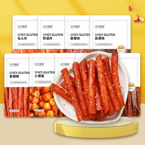 Palitos de Chile Picantes Tradicionales con Sabor a Aceite Rojo, Bocadillos Chinos de Granos en Bolsa para Fiestas - Sabores Variados - Product Image 1