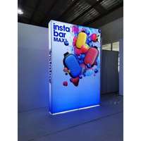 Caja de luz LED de publicidad de doble cara directa de fábrica Pop-Up Seg para ferias comerciales interiores/exteriores Exposiciones Aluminio fácil