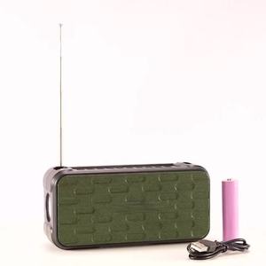 Custom Adjustable Shoulder Strap Triple <b>Speaker</b> FM Radio Telescopic Antenna Flashlight <b>USB</b> TF Outdoor Audio Receiver - Product Image 6