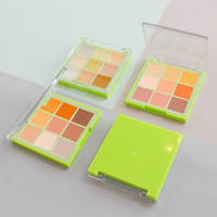 En gros logo personnalisé fard à paupières palette étiquette privée 9 couleurs maquillage fard à paupières emballage conteneur pour le maquillage