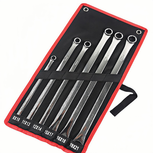 Straight Handle Double End <b>Box</b> Wrench Set Industrial Grade <b>Chrome</b> Vanadium Steel Heat Treated High Torque 8 to 21 mm - Product Image 3