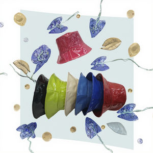 Gorro <span class=keywords><strong>de</strong></span> <span class=keywords><strong>lluvia</strong></span> impermeable <span class=keywords><strong>para</strong></span> <span class=keywords><strong>mujer</strong></span>, elegante sombrero <span class=keywords><strong>de</strong></span> cubo <span class=keywords><strong>de</strong></span> piel sintética brillante, ala ancha sólida <span class=keywords><strong>para</strong></span> fiesta informal al aire libre, uso diario, Hip Hop - Product Image 3