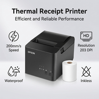 Printer Barcode Thermal E-pson TM-T81III 203 Dpi, Printer Struk/Nota untuk Perhiasan, Tersedia - Antarmuka USB & LAN T83III