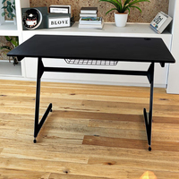 Bureau de jeu pour ordinateur portable en forme de Z moderne et réglable, surface en fibre de carbone, couleur et taille personnalisables, cadre en métal, bureau à domicile, jeu sur PC