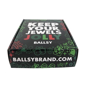 Black Jewelry Shipping Mailing <b>Box</b> Matt Lamination E-Flute Corrugated Board Mailer Subscription Paper Packaging for Luxury Items - Product Image 4