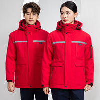 Nouvelle veste de travail hiver 2026 pour hommes et femmes, épaisse, résistante au froid, coupe-vent, imperméable, en polyester, pour la protection du travail
