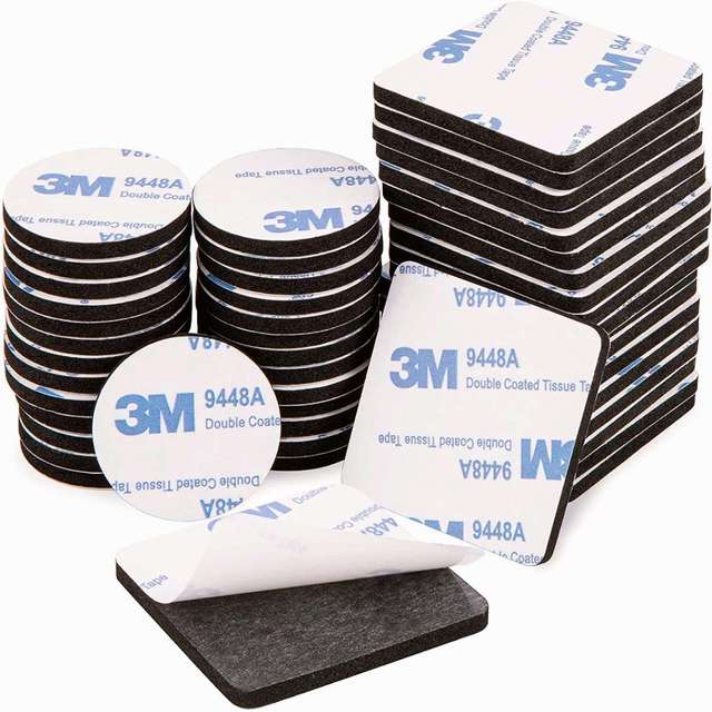 Customized 3 Clear Adhesive Dots Die Cutting Double Sided Foam Sticky Tape Disc Washer Gasket Pad Circle Adhesive Paper Film