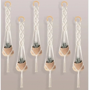 Décoration murale en macramé en forme de fleur en acrylique écologique Mecrome, idéale pour les cadeaux - Product Image 3