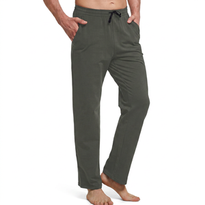Pantalon de jogging pour homme en molleton épais 100% coton peigné, brodé, taille mi-haute, style urbain, direct usine, service OEM - Product Image 1
