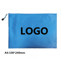 Carpeta de Documentos de Tela Oxford Impermeable Personalizada al por Mayor A4, Bolsa de Almacenamiento con Cremallera