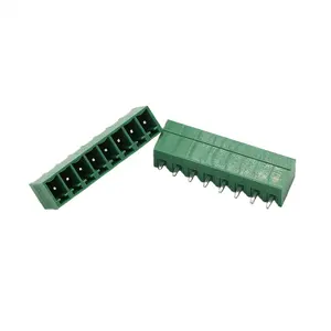 Konektor vertikal Strip Phoenix 3.5/3.81mm 2-24 cara blok Terminal colokan PCB listrik