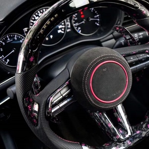 พวงมาลัยหนังแท้สำหรับมาสด้า3 6 CX4พวงมาลัย <span class=keywords><strong>CX8</strong></span> CX5 LED CX50 CX90 2019 2020 2021 - Product Image 1