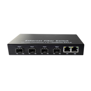Convertidor de Medios SFP de Alta Velocidad, Switch Ethernet Gigabit, 4 SFP + 3 RJ45, Switch de Fibra Óptica, Convertidor de Medios de Red de Fibra - Product Image 2