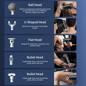 Appareil de thérapie par percussion professionnel, mini pistolet de massage, vibrateur portatif pour tissus profonds, pistolet fascia, récupération musculaire, fitness, corps 6 - Product Image 2