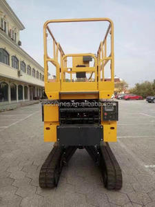 Elevador de tijera con orugas de dos niveles eléctrico personalizado para terreno áspero a la venta - Product Image 2