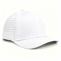 Casquette de baseball personnalisée avec logo brodé 3D, découpe laser, perforations hydro-étanches, respirante, pour homme, idéale pour le golf en extérieur