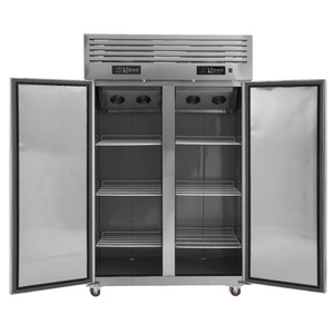 ตู้เย็นสแตนเลสแบบเปิด 2 ประตู สำหรับร้านอาหาร พร้อมใบรับรอง CE รุ่น Lg1 พรีเมียม สแตนเลส - Product Image 3