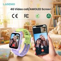 Reloj Inteligente LAGENIO K9 4G con IA para Niños, Pantalla AMOLED, Cámara de 5MP, Videollamada, Rastreador GPS en Tiempo Real, SOS, IP68, Android 8.1