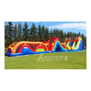 Exciting Outdoor Toys Games Inflatable Obstacle Course For Kids Inflatable Obstacle For Commercial Use