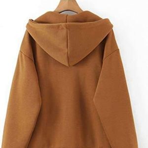 Fabrication sur mesure, vente en gros, pull de haute qualité, veste enduite à glissière à manches longues, sweat à capuche surdimensionné à épaules tombantes et à cordon de serrage - Product Image 2