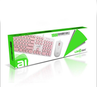 Kit d'ordinateur rond Teclado Klavye combos clavier et souris filaires USB ensembles clavier de souris