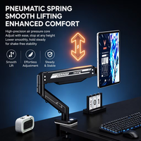 Bras mécanique PRO de qualité supérieure avec réglage en hauteur et en angle, support magnétique pour iPad, bras pneumatique pour tablette 6KG