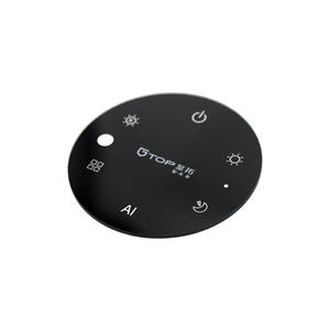 ปุ่มหรี่แสงโคมไฟตั้งโต๊ะ หน้าจอสัมผัสแบบกระจกใสพิเศษ พิมพ์ลายซิลค์สกรีน ขอบขัดเงา - Product Image 4