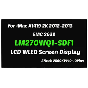 Gbole 27in 2560x1440 40Pins hiển thị LCD WLED Màn hình hiển thị tương thích với iMac a1419 2K 2012 2013 EMC 2639 md096 md096ll/A