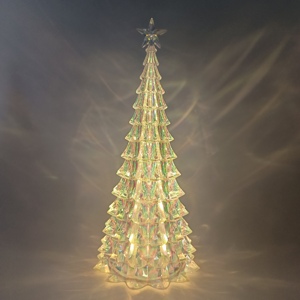 Led Lighted Water Glitter Battery Operated <b>Gifts</b> <b>Cheap</b> Plastic Snow Globe Custom Clear Acrylic Christmas Tree - Product Image 5