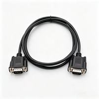 Cable Serial DB9 de Cobre Libre de Oxígeno, Conexión RS232 Macho-Macho, para Máquina de Grabado, Núcleo de Nueve Pines, Conexión COM Cruzada