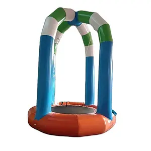 Ronde Opblaasbare Single Person Bungee Trampoline Met Duurzaam Pvc Zeildoek