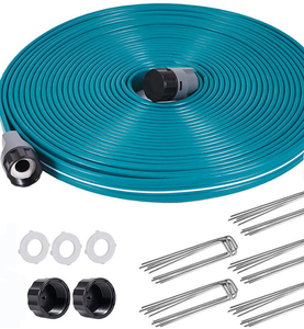 Manguera de riego por aspersión, camas de jardín, ahorro de agua, niebla de goteo para césped, manguera de riego con estacas para manguera - Product Image 1