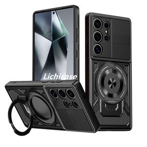 Funda Protectora Magnética Resistente Lichicase con Soporte Plegable para Samsung S26, S26 <span class=keywords><strong>Plus</strong></span>, S26 Ultra, Personalizable - Product Image 3