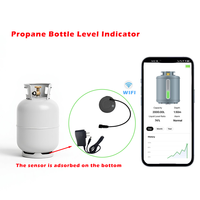 Détecteur de fuite de gaz automatique sans contact intelligent avec surveillance Wi-Fi via application, capteur ultrasonique pour bouteille de GPL, idéal pour camping-car et réservoir de propane de voiture
