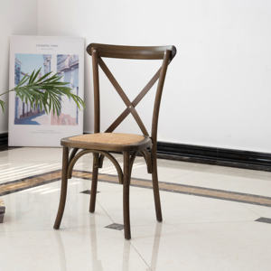 Silla de Madera con Respaldo Cruzado, Nuevo Diseño, para Hotel, Sala de Estar, Banquete, Cafetería, Comedor, Bodas, Fiestas, Restaurante - Product Image 3