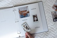 Selbstklebendes Erinnerungsbuch für das erste Jahr des Babys, Babyparty, Schule, Hochzeit, Fotoalbum, 3-Ring-Ordner als Geschenk