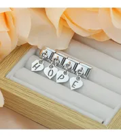 Hapiship 2024 Femmes Filles Anglais A-Z 26 Lettres Liens Fit 9mm Bracelet En Acier Inoxydable Alphabet Italien Charme DJ1083