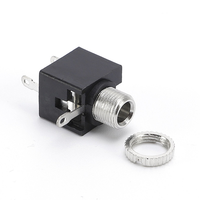Prise audio mono 3,5 mm PJ-301M, connecteur femelle métallique à montage sur panneau fileté vertical pour audio et vidéo