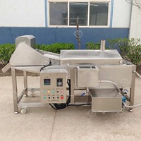 Écorces de porc à l'ail frit Machine à frire le poulet complet Système de filtre de friteuse électrique à gaz commercial