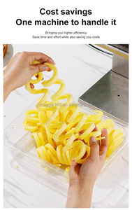 Fábrica de China 100 KG/H 7 Mm/9mm cortador de <span class=keywords><strong>patatas</strong></span> en espiral eléctrico para <span class=keywords><strong>patatas</strong></span> fritas <span class=keywords><strong>rizadas</strong></span>/<span class=keywords><strong>patatas</strong></span> fritas <span class=keywords><strong>rizadas</strong></span> - Product Image 6