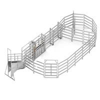 Système de clôture métallique portable direct pour bétail, équipement mobile pour élevage, écologique, résistant aux intempéries, peint