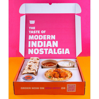 Maßgefertigte Chicken Biryani Verpackungsbox Takeaway Chicken Biryani Kombi-Lunchbox Lebensmittelbehälter Kebab Biryani Mahlzeitenbox für Lieferung