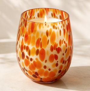 Elegant Round Glass Jar Scented Paraffin Wax <b>Candle</b> Floral Plant Fragrance Home Decoration Art <b>Candle</b> Machine Made - Product Image 4