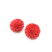 Diffuseur de parfum en roseaux, fleurs artisanales en bois de sola rouge, vente chaude, 4-4,5 cm, 6 cm