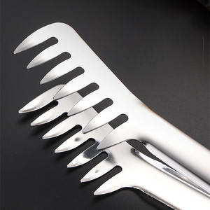 Pince à pâtes et salade en acier inoxydable Syh1518 pour cuisine, barbecue, vaisselle et pain, compatible lave-vaisselle, vente en gros - Product Image 4