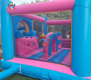 Château gonflable coloré combiné en PVC, combo gonflable commercial pour enfants - Product Image 4