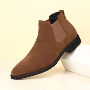 Botas Casuales Impermeables para Hombre, Diseño Nuevo, Botas Chelsea Cómodas, Zapatos de Cuero, Botas para Hombre - Product Image 1